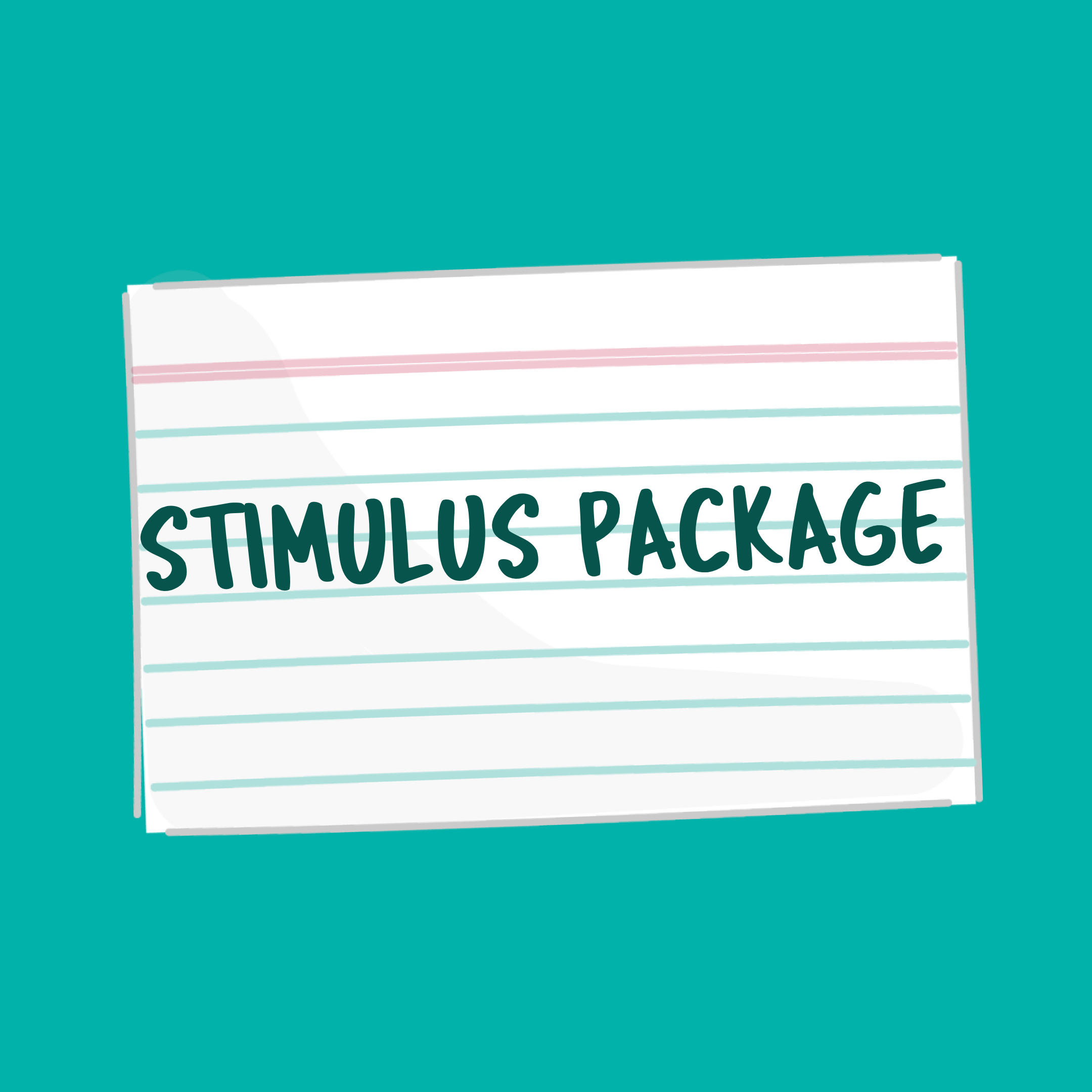 stimulus package flash card